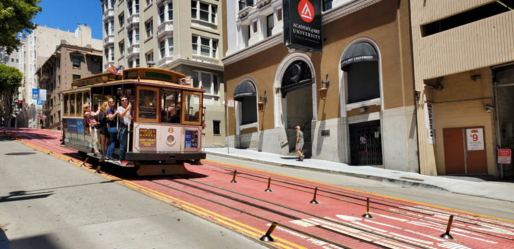San Francisco cable car on Powell Street